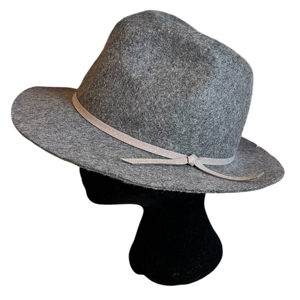 House of Harlow 1960 ladies wool cowboy hat fedora Gray